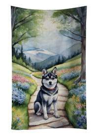 Alaskan Klee Kai Spring Garden Kitchen Towel