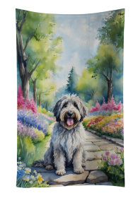 Bergamasco Sheepdog Spring Path Kitchen Towel