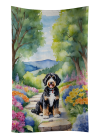 Bernedoodle Spring Path Kitchen Towel