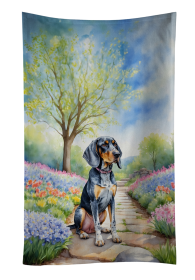 Bluetick Coonhound Spring Path Kitchen Towel