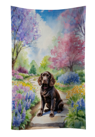 Boykin Spaniel Spring Path Kitchen Towel