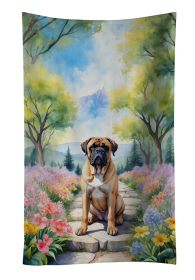 Bullmastiff Spring Path Kitchen Towel