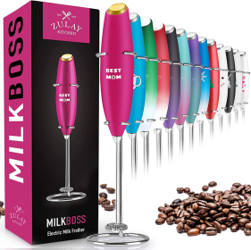 Classic Milk Frother With Stand (Color: DY)